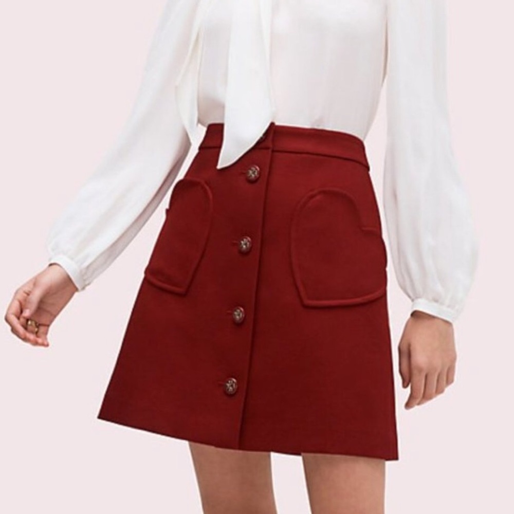 Kate Spade Red Heart Pocket Skirt ♥️ 8